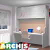 Cama Abatible con Escritorio Torralba